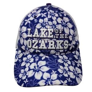 Lake Of The Ozarks Strapback Trucker Hat Multi One Size Embroidered Floral CSI